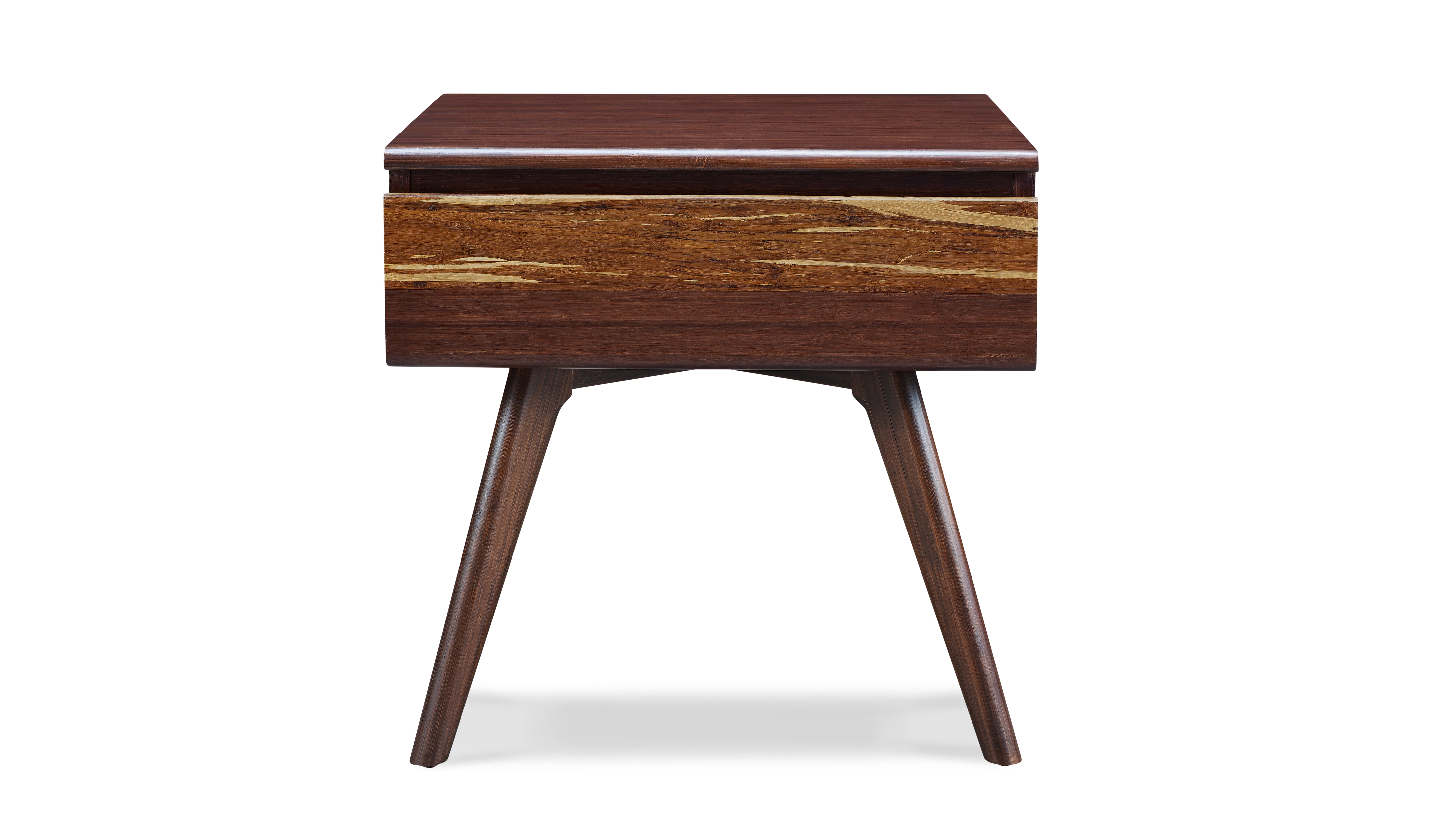 A renewable Azara Bamboo Nightstand by Greenington, in sable color.