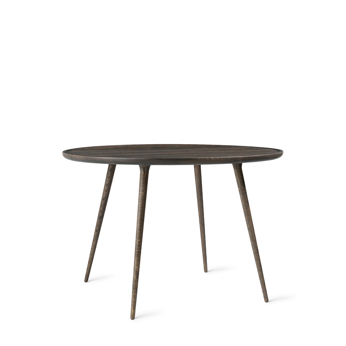 A sustainable grey Accent dining table made of FSC-certified wood, by Mater.