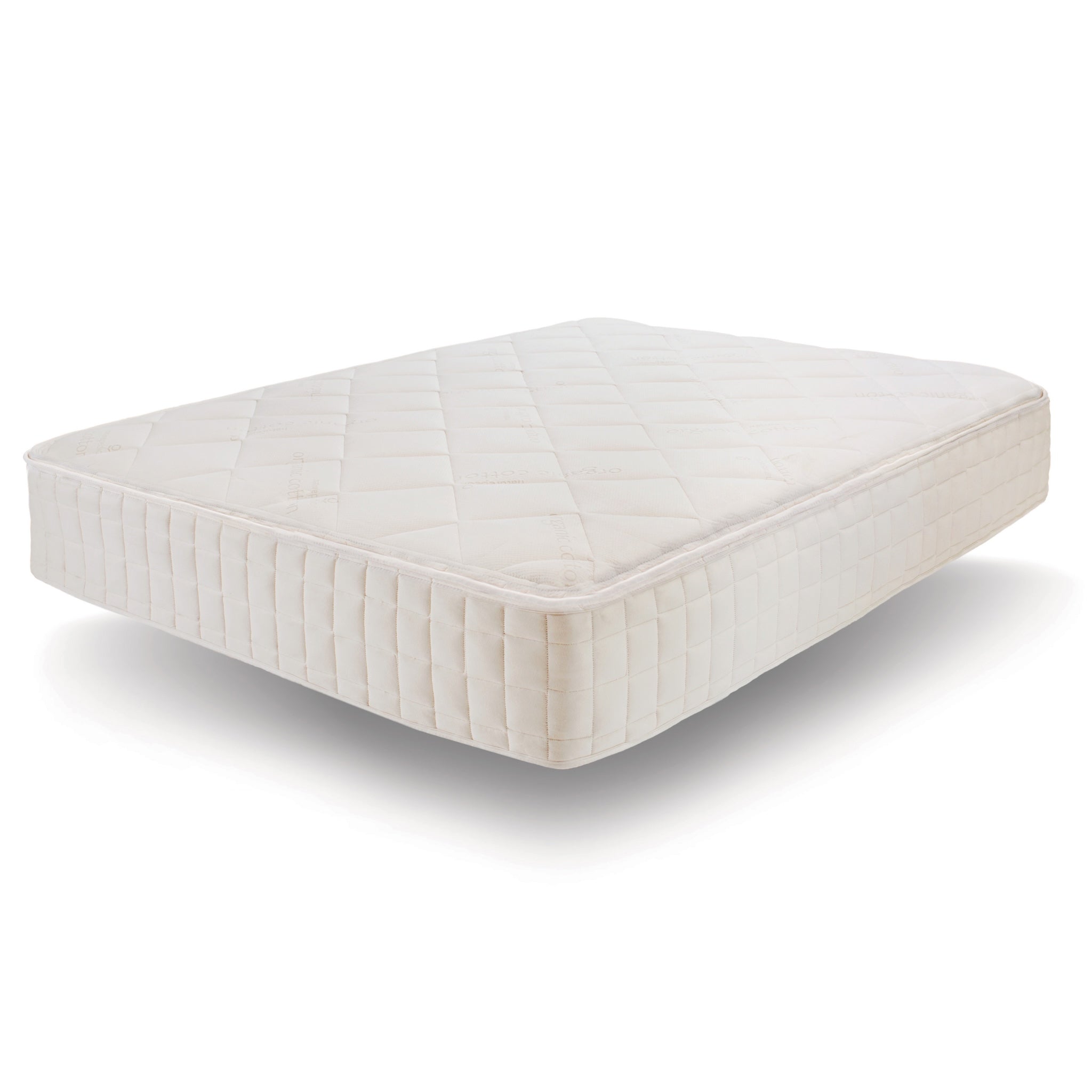 White mattress on a white background