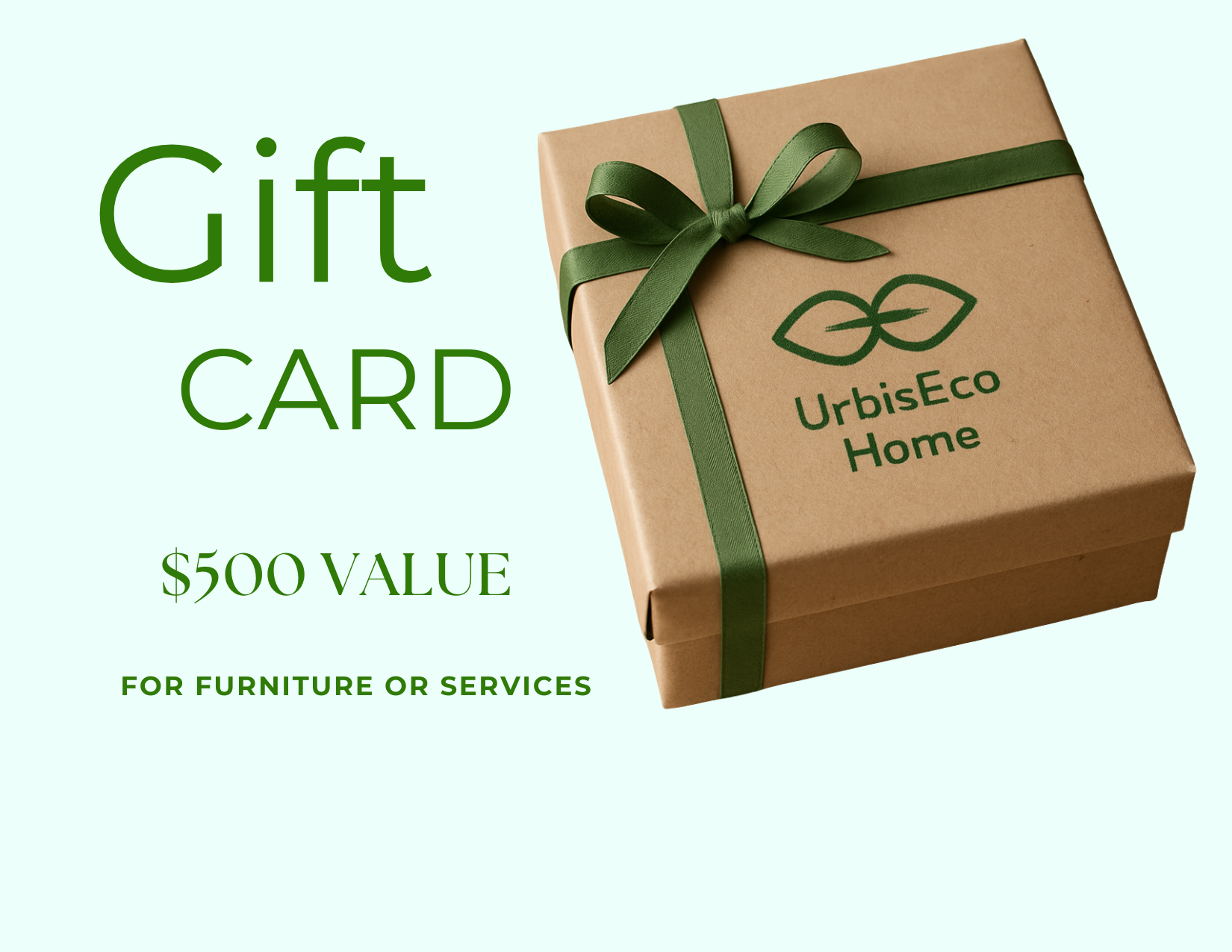 gift card for $500 and package