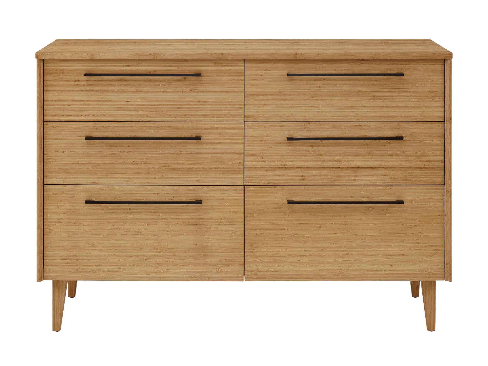 A sustainable Sienna Bamboo Low Dresser, by Greenington.