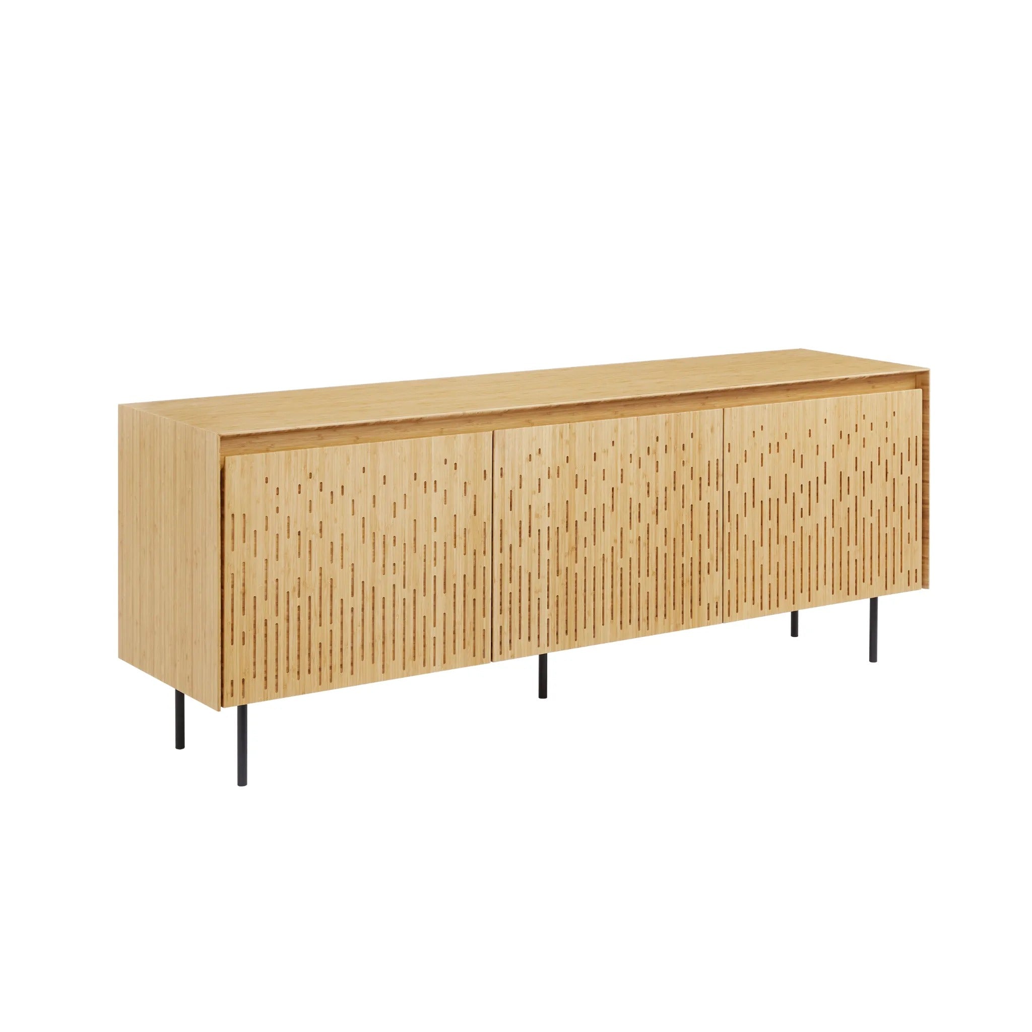 A portrait of a sustainable Hanna Bamboo Console Sideboard by Greenington.