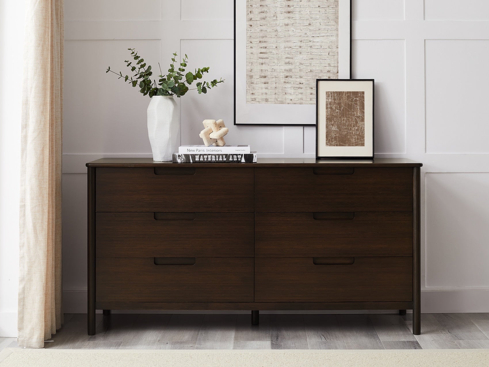 Weston Bamboo Dresser, 6 Drawers