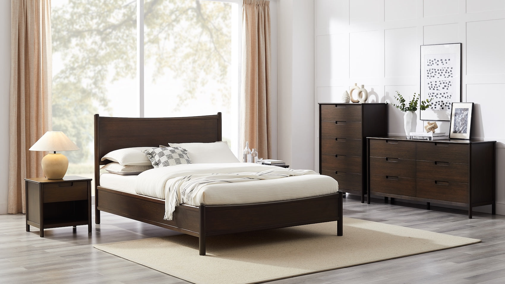 Weston Bamboo Dresser, 6 Drawers