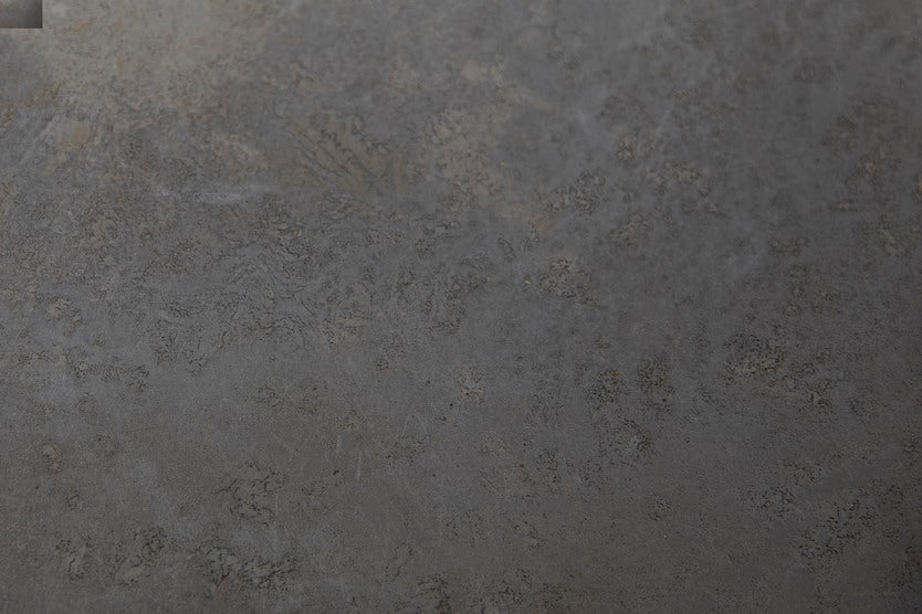 The detail of coffee waste material used in the black Conscious chair, by Mater.