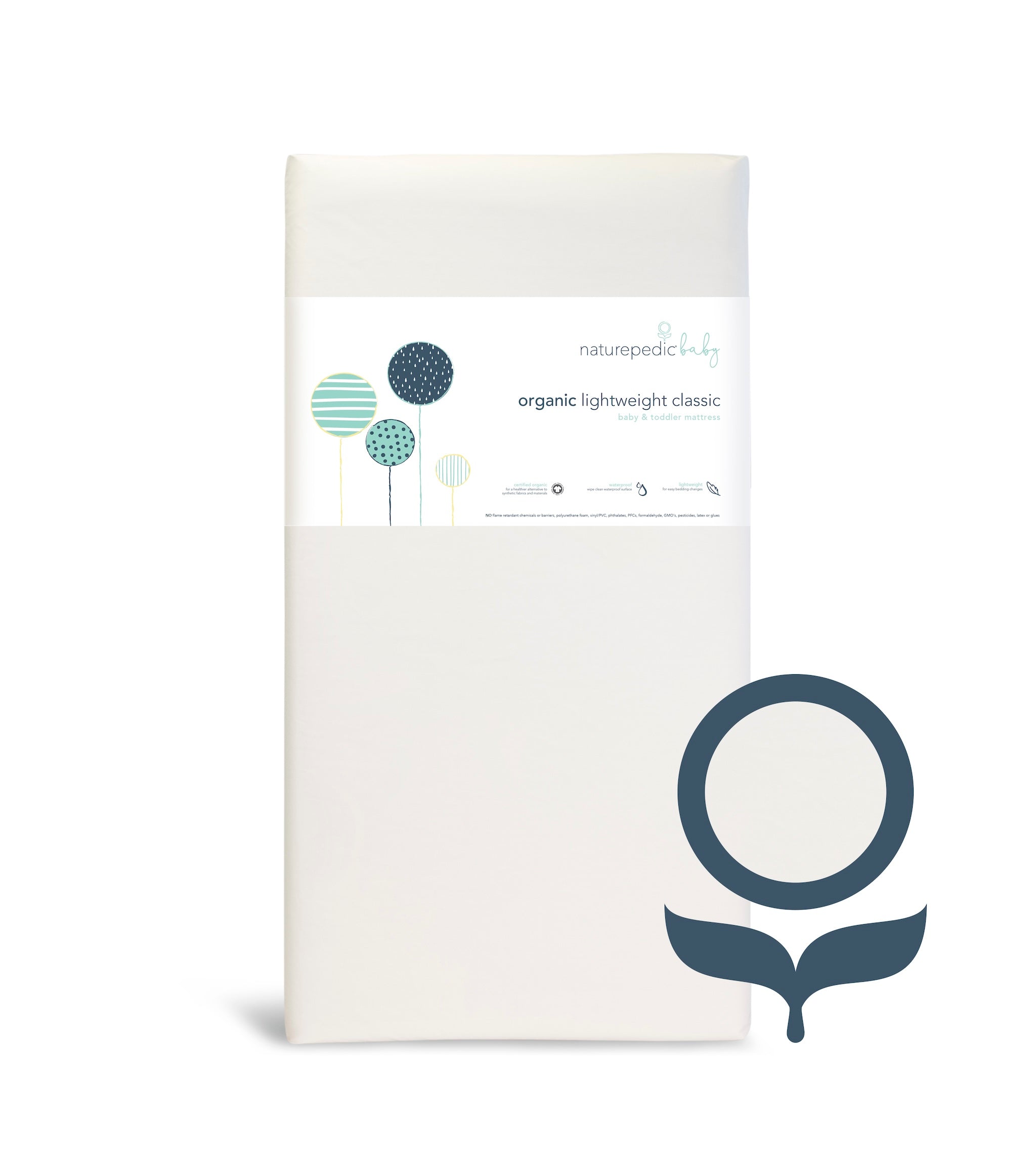 Organic Lightweight Crib Mattress by Naturepedic