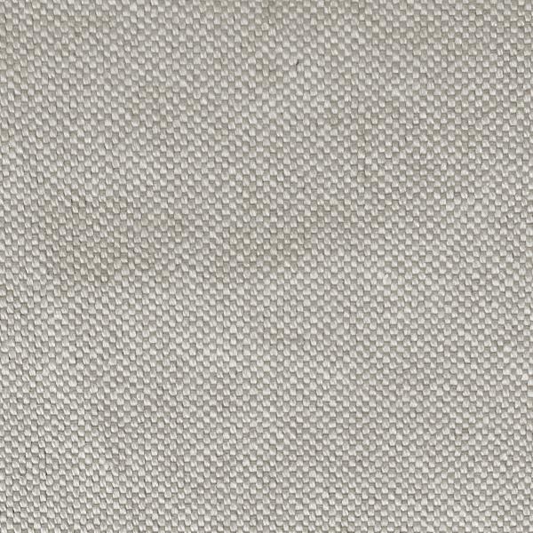 Gray sustainable cotton fabric square with a woven texture.